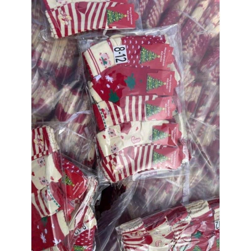 Combo 10 đôi tất noel cổ cao Phong Cách Giáng Sinh Ông Gìa Noel 4