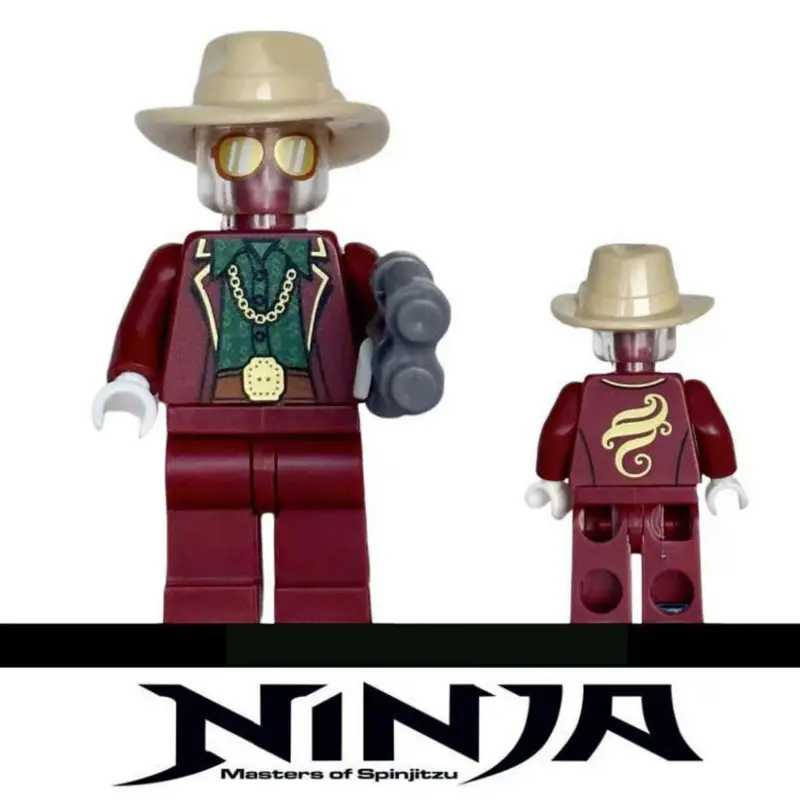 [ Có Sẵn ] Đồ chơi lắp ráp Minifigues Ninjago phản diện Bậc thầy nguyên tố Kalof - Neuro -Tox - Mr Pale - 10pcs 3