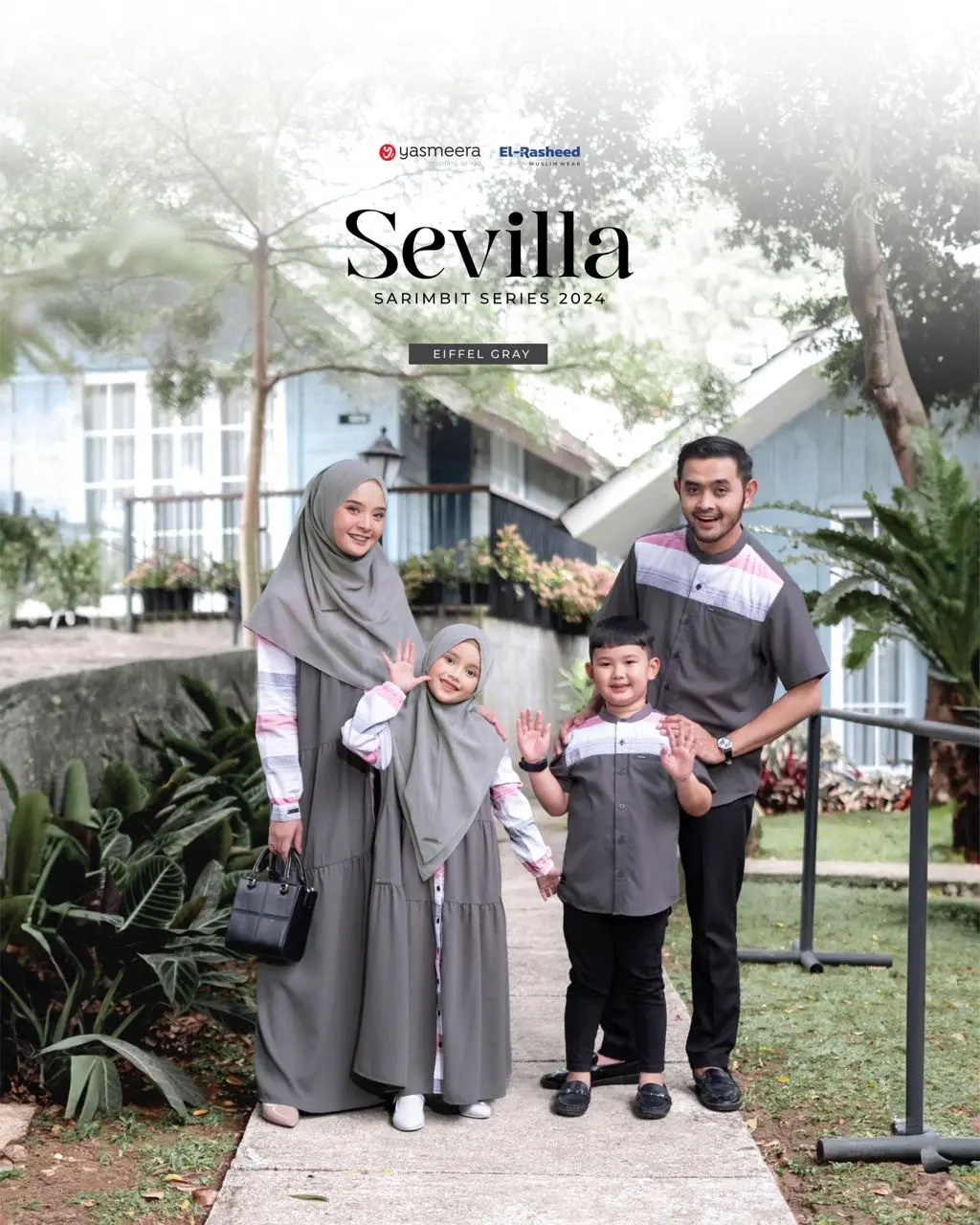 SARIMBIT YASMEERA 2024 (FAMILY SET) SEVILLA - EIFFEL GRAY