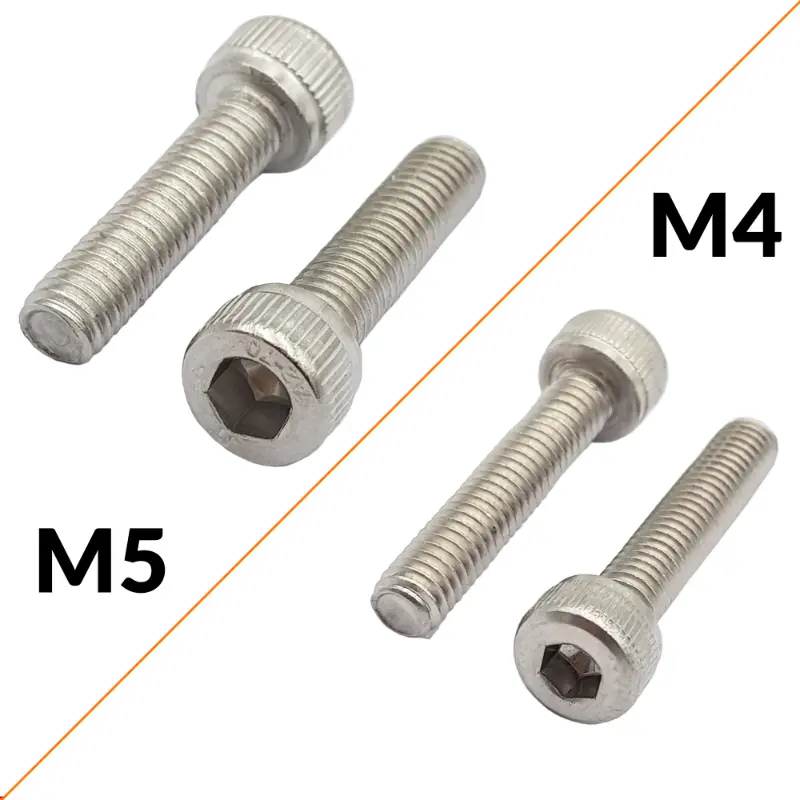 {Wet14}        Ốc lục giác M4 | M5  inox 304 đầu tròn nhiều kích thước