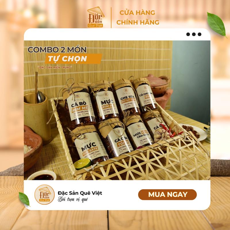 [Rẻ Vô Địch] 2 Món Mực Rim, Cá Rim Tự Chọn: Mực Rim, Cá Rim, trọng lượng 400g/ 2 hủ Pet - Đặc Sản Quê Việt ( Nếu mua Ghẹ Sữa thì 150g/hủ nhé khách iu )  khô rim 1