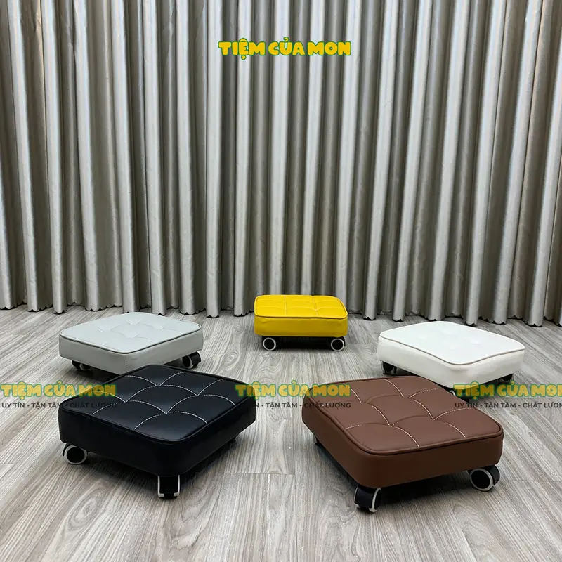 Ghế Múi Vuông Bệt Bánh Xe, Ghế Nail Bệt, Ghế Ngồi Làm Móng, Nhặt Rau, Rửa Bát, Giặt Đồ Tiện Lợi Hàng Sẵn Shop 0