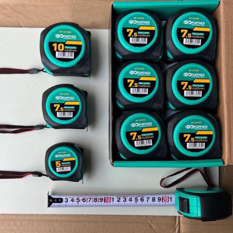 Hộp 12 Thước 5M, 7M5, 10M  - Thước mét, thước cuộn { Chính hãng GoFuther } - {1 Mặt - 2 Mặt Lỗ Ban  }