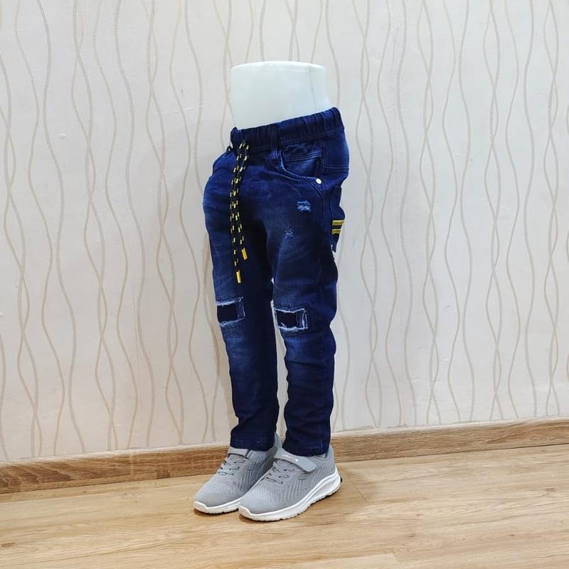 Celana Panjang Jeans STRECH Anak Laki Usia 4 - 12 Tahun Bahan Jeans Stretch / Melar Model Sobek Lutut Gaul Tidak Tembus Anak Laki-laki Keren Motif Fashion Bordir 3