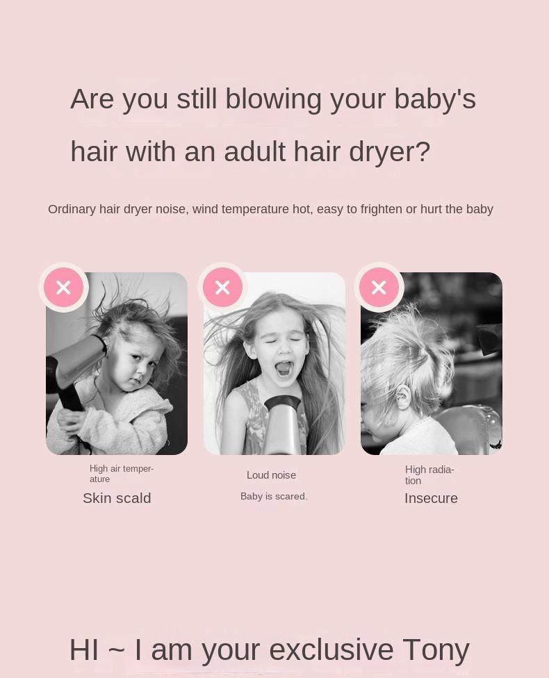 Product Introduction of Baby Mini Hair Dryer for Home Use - Compact and Portable 5
