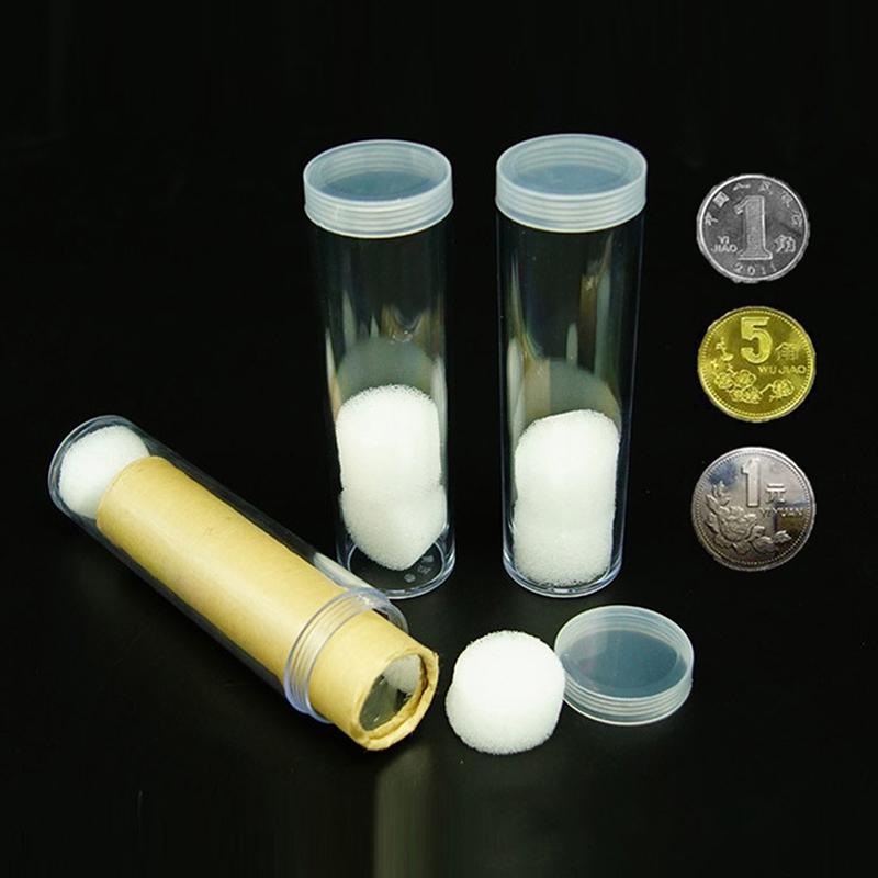 Product Introduction of Ống lưu trữ tiền xu nhựa trong suốt, kích thước mới (19-32mm), giá đỡ Ống Bảo Vệ để thu thập tiền xu, bảo vệ tiền xu, công cụ Gồm Cả 20