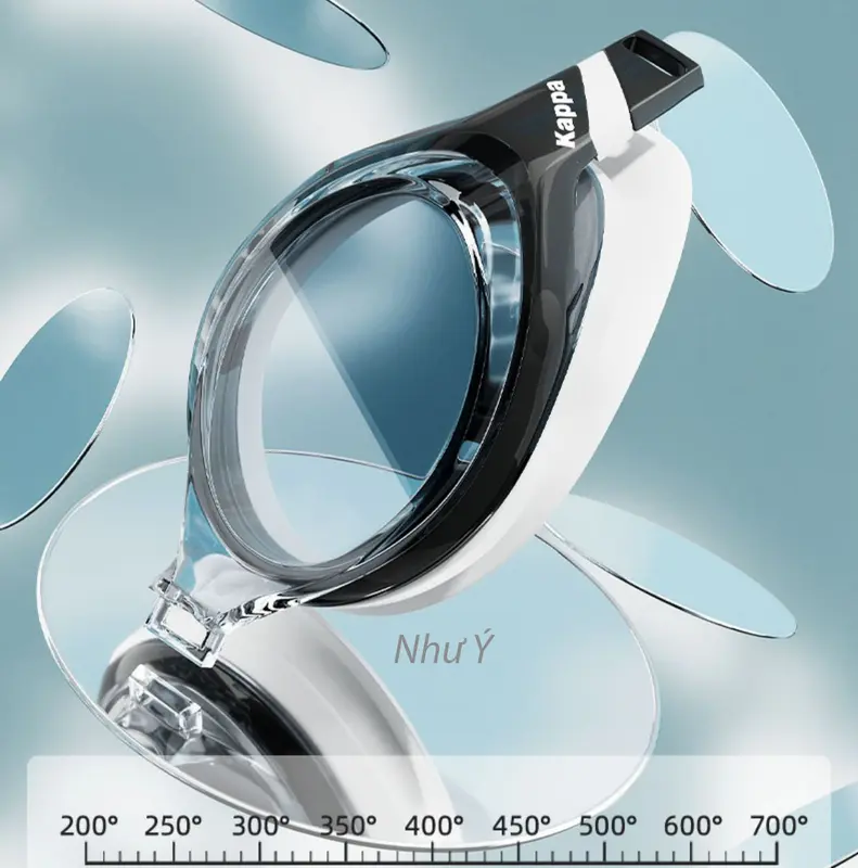 Kính Bơi Cận Thị Kappa Chống thấm nước, Chống mù và Chống tia UV cho Unisex Đàn ông Phụ nữ 5