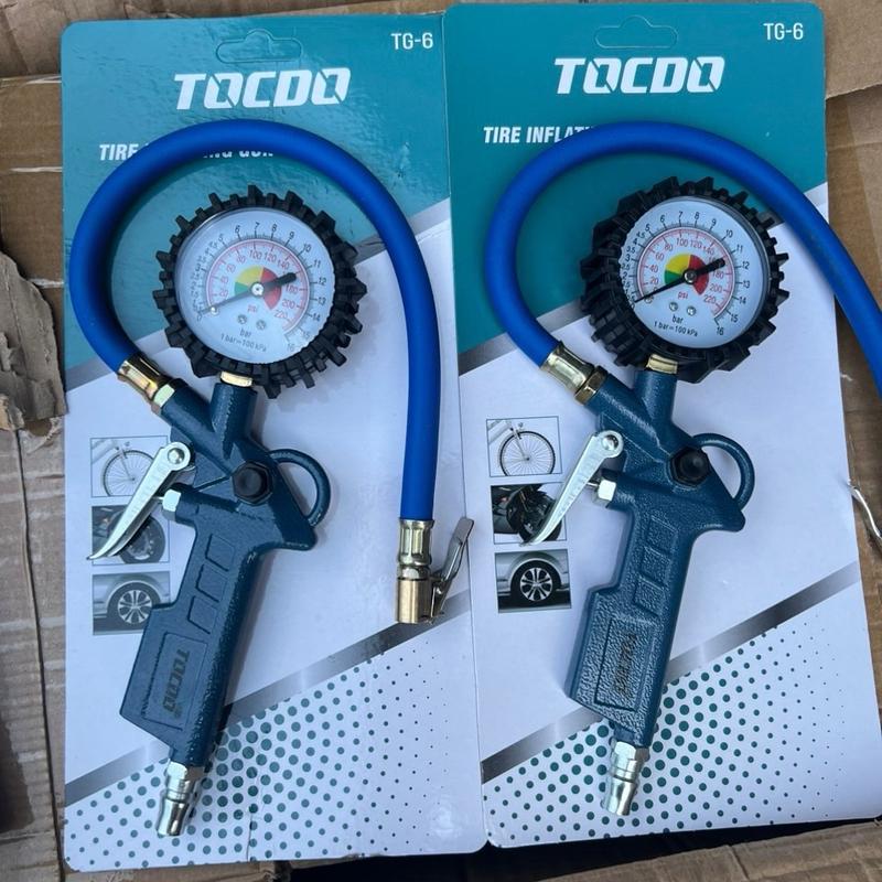 ￼Đầu Vòi Bơm Ô Tô - Xe Máy - Đồng hồ đo áp suất lốp xe