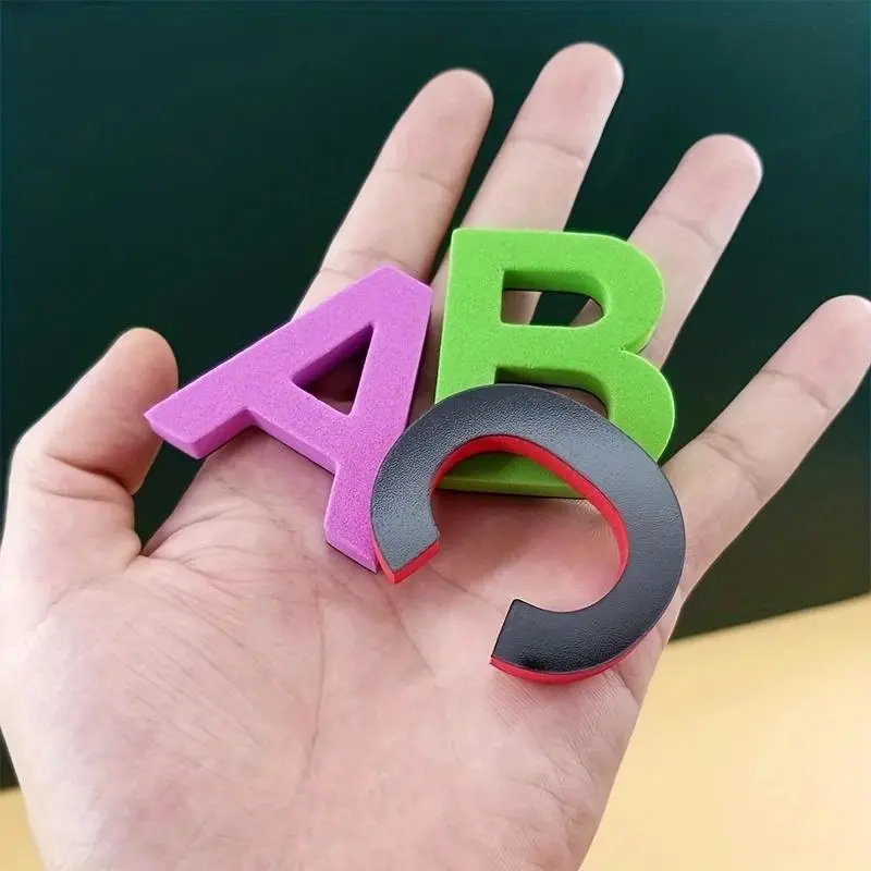 Magnetic Alphabet & Number & Symbols Set, 50pcs/set Random Color Magnetic Fridge Magnet, Home Decor for Kitchen Classroom Dining Room, Decoration 4