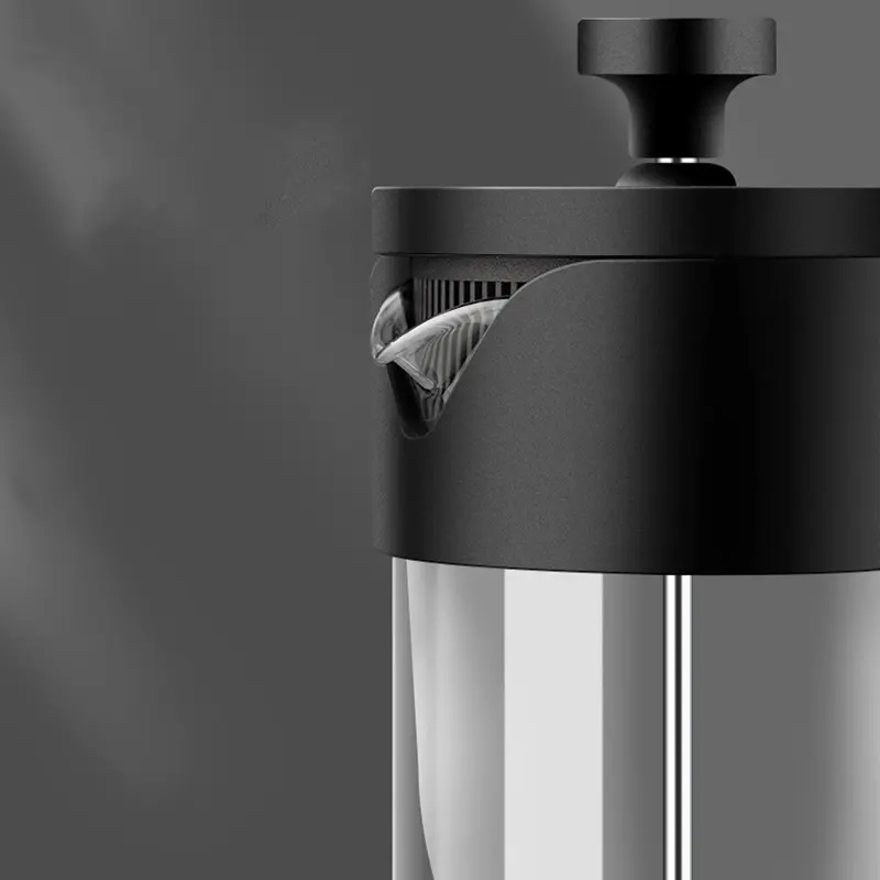Durable Transparent Coffee Pot, 1 Count French Press Coffee Maker, Reusable Tea Filter Pot For Home Use 6