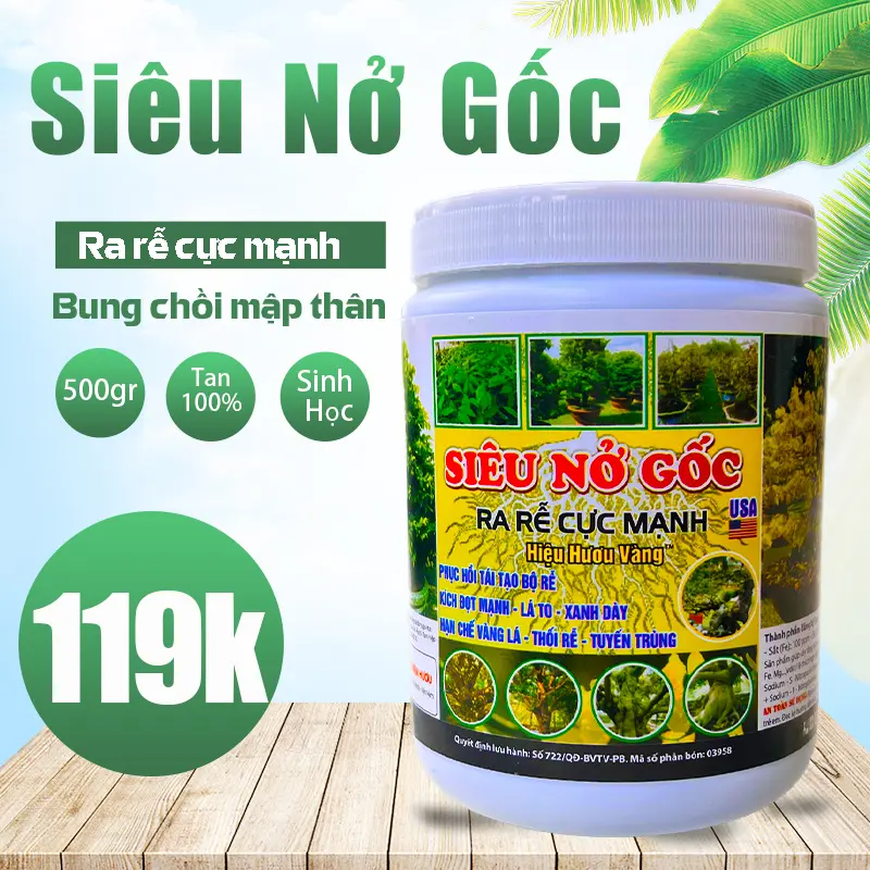Phân bón siêu nở gốc usa 500gr mập thân dưỡng rễ xanh dày lá