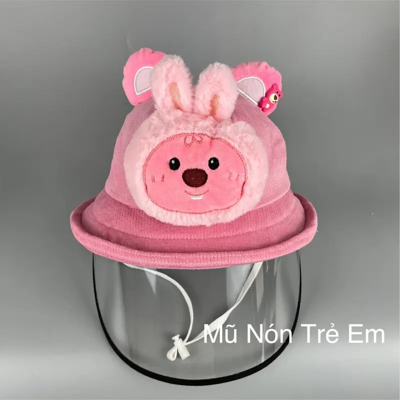 [ 3 tuổi - 6 tuổi ] Nón chống dịch Hải Ly Loopy cho Bé Gái - Mũ chắn giọt bắn chắn gió cản bụi trẻ em 1