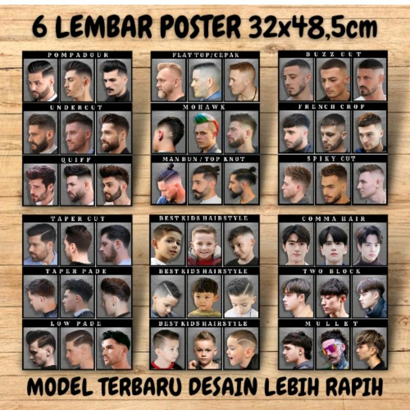 [promo] DESAIN RAPIH Poster barbersop / poster pangkas rambut / model ...