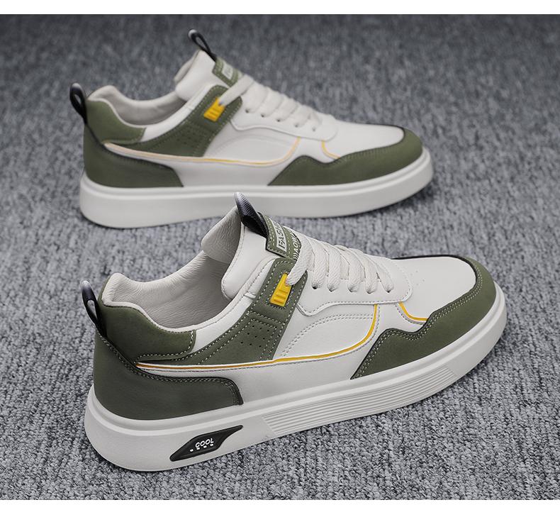 Product Introduction of Labor Protection Men's Shoes Summer 2025 New Waterproof Non-slip Leather Panel Shoes Men's Casual Sports Work White Trendy Shoes 16