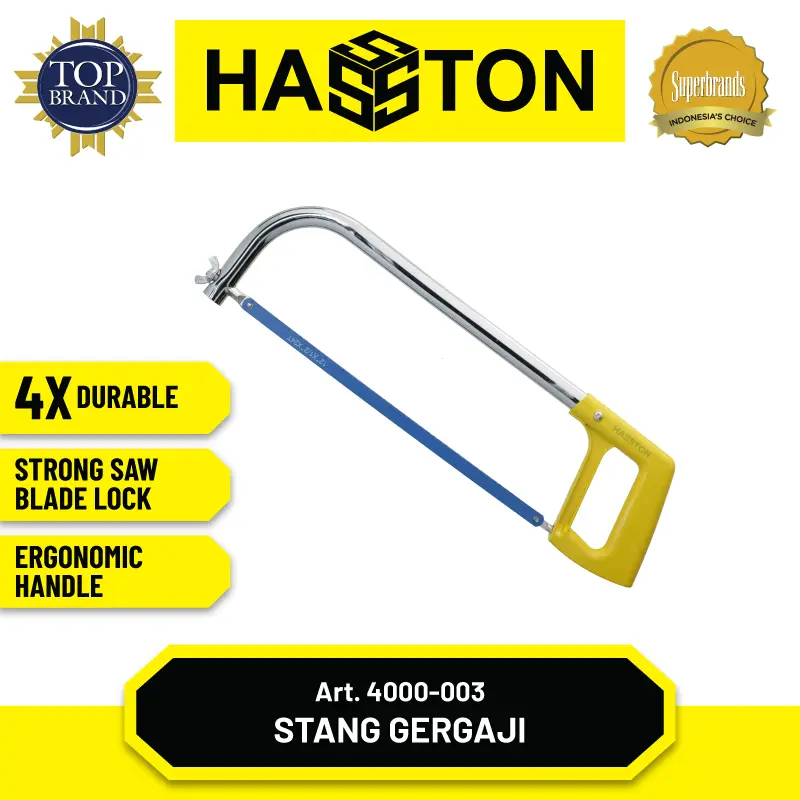 Hasston Stang Gergaji Besi / Hacksaw Frame (4000) 1