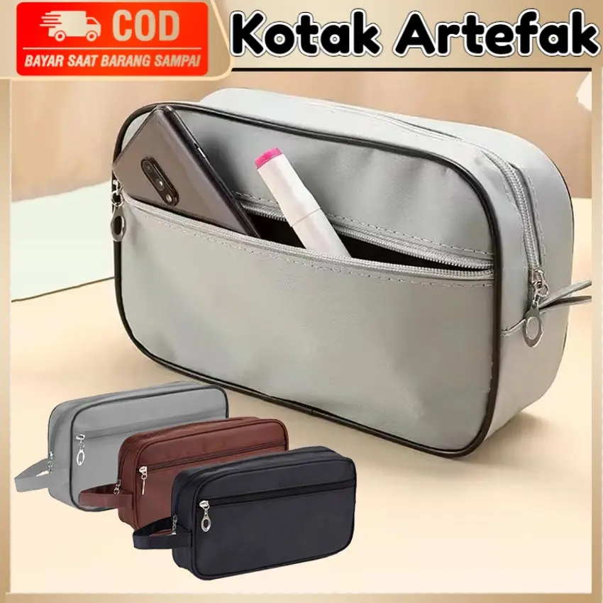 Toiletry Bag Travel Anti Air Multifungsi Organizer Perlengkapan Mandi dan Makeup Mudah Dibawa Cocok untuk Traveling Camping Gym dan Aktivitas Outdoor