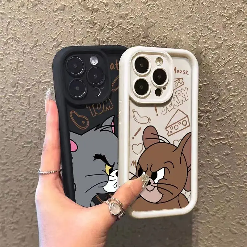 Ốp Điện Thoại Tom Jerry, Thiết Kế Hoạt Hình, Tương Thích Với iPhone 11, 12, 13, 14, Pro Max, 15pro, 7, 8 plus, X, 11pro, 14pro, 13pro, XS Max, Ốp Chống Sốc, 2022
