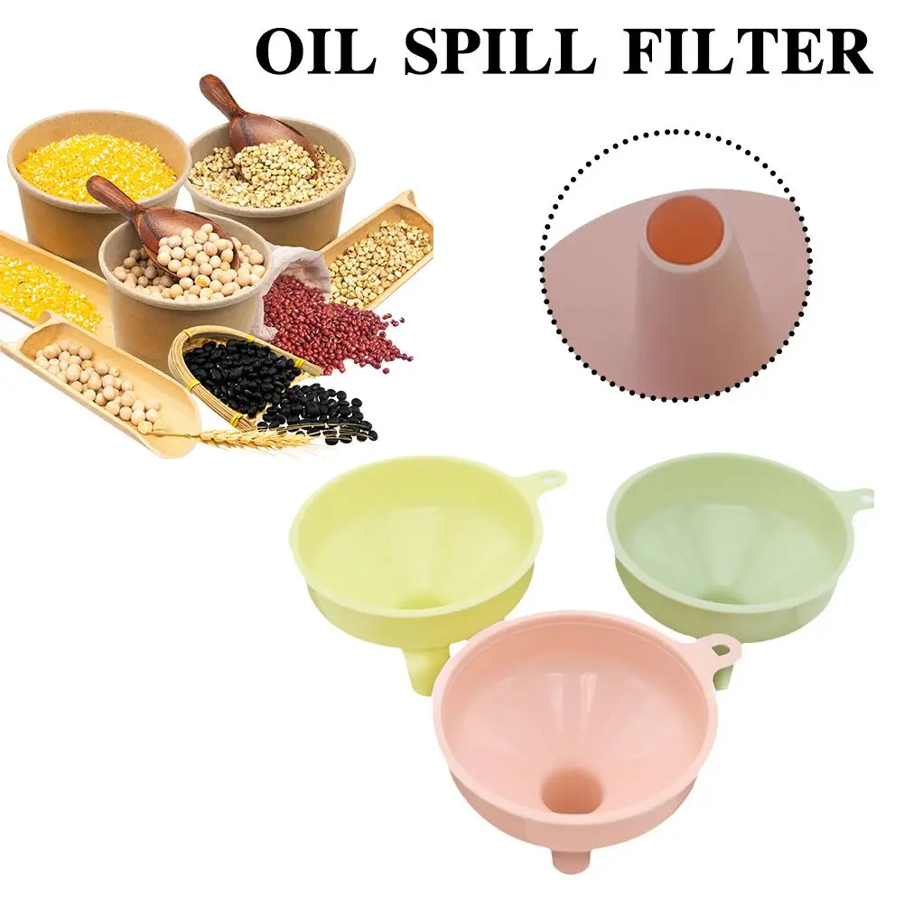 Plastic Funnel Pour Oil Funnel Mini Funnel Kitchen Gadgets Spice Bottle Funnel I3P4