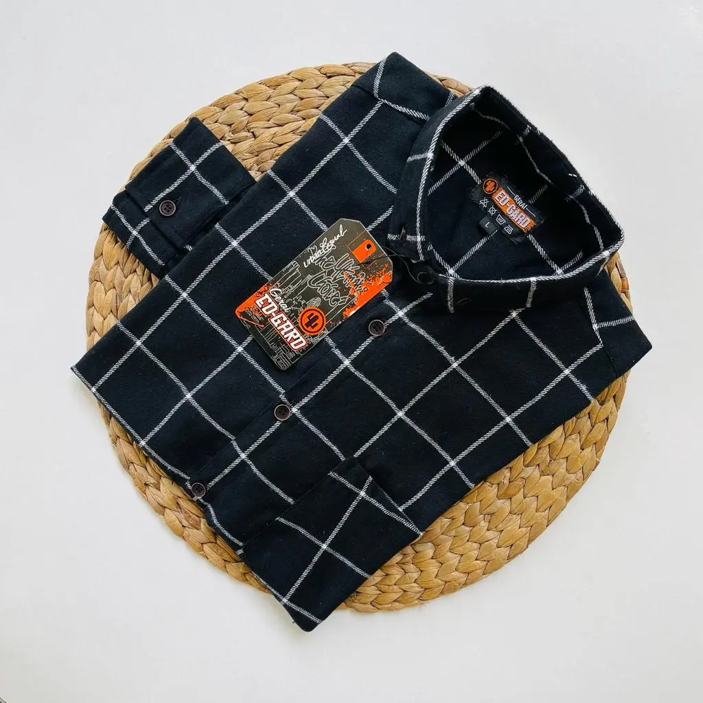 Kemeja flanel lengan panjang unisex distro premium