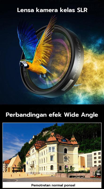 Product Introduction of 2 In 1 Lensa Super Wide Angle Lens Macro Smartphone Aksesoris Lensa Pembesar 12.5X Camera HP Dengan Klip Untuk Handphone Kamera 4