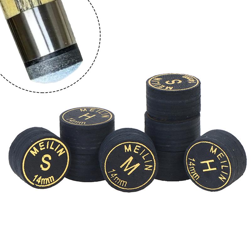 Product Introduction of 1PC H/M/S/SS 14MM Black Multi-Layer Pool Cue Tip For Nine Clubs Billiard Supplies #471576 41