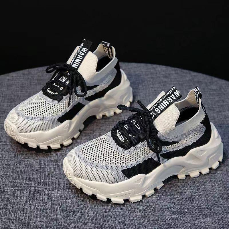 Giày Mới Mùa Hè Cho Nữ, Dad Shoes Nữ, Giày Thể Thao Nữ Hợp Xu hướng Chất Liệu Flyknit, Thoáng Khí, Thích Hợp Cho Thể Thao, Bán Chạy Trên TikTok 7