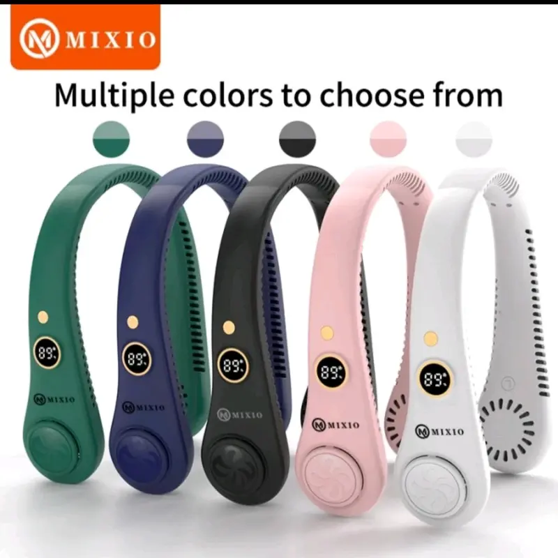MIXIO M69 Premium Kipas Angin Leher Portable Sport Lazy Neck Fan 2