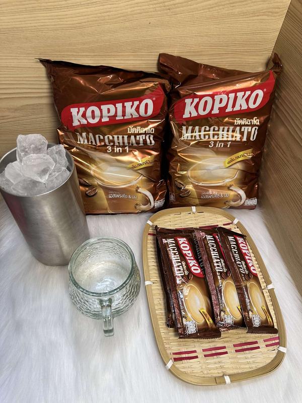 ( COMBO 5 TÚI ) CÀ PHÊ KOPIKO MACCHIATO 3 IN 1 ( CHUẨN THÁI 1 bịch 20 gói x 24g) 3