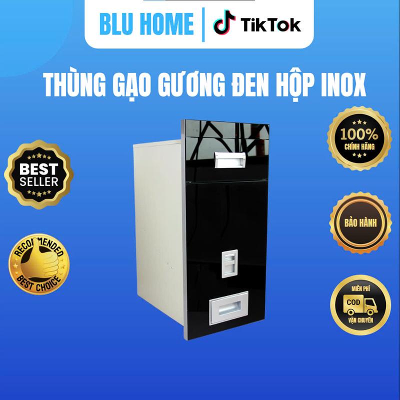 Thùng gạo gương  kt30cm cho tủ bếp cao cấp bảo hành 1 năm