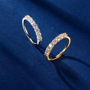 Nhẫn Hàng Kim Cương Bảy Sao, Thiết Kế Cổ Điển Tinh Tế Và Mềm Mại, Thời Trang, Thích Hợp Cho Cầu Hôn Cao Cấp, Quà Tặng Ngày Lễ, Giá Cả Phải Chăng