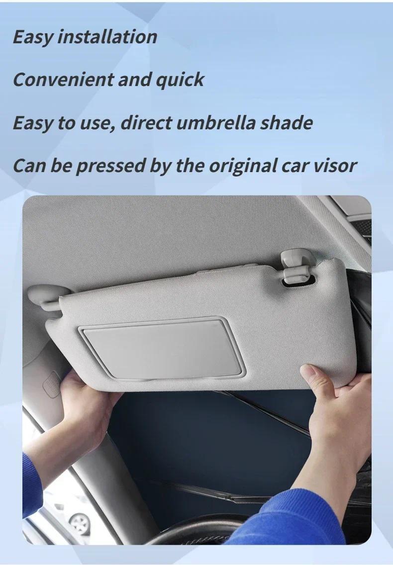 Product Introduction of For Car Windshield Sunshade Umbrella Mazda Axela CX-30 CX-30 EV CX-50 CX-5 CX-90 CX-3 CX-5 CX-9 CX-4 CX-8 Car Front Shading Car Exterior Sunshades Accessories 10