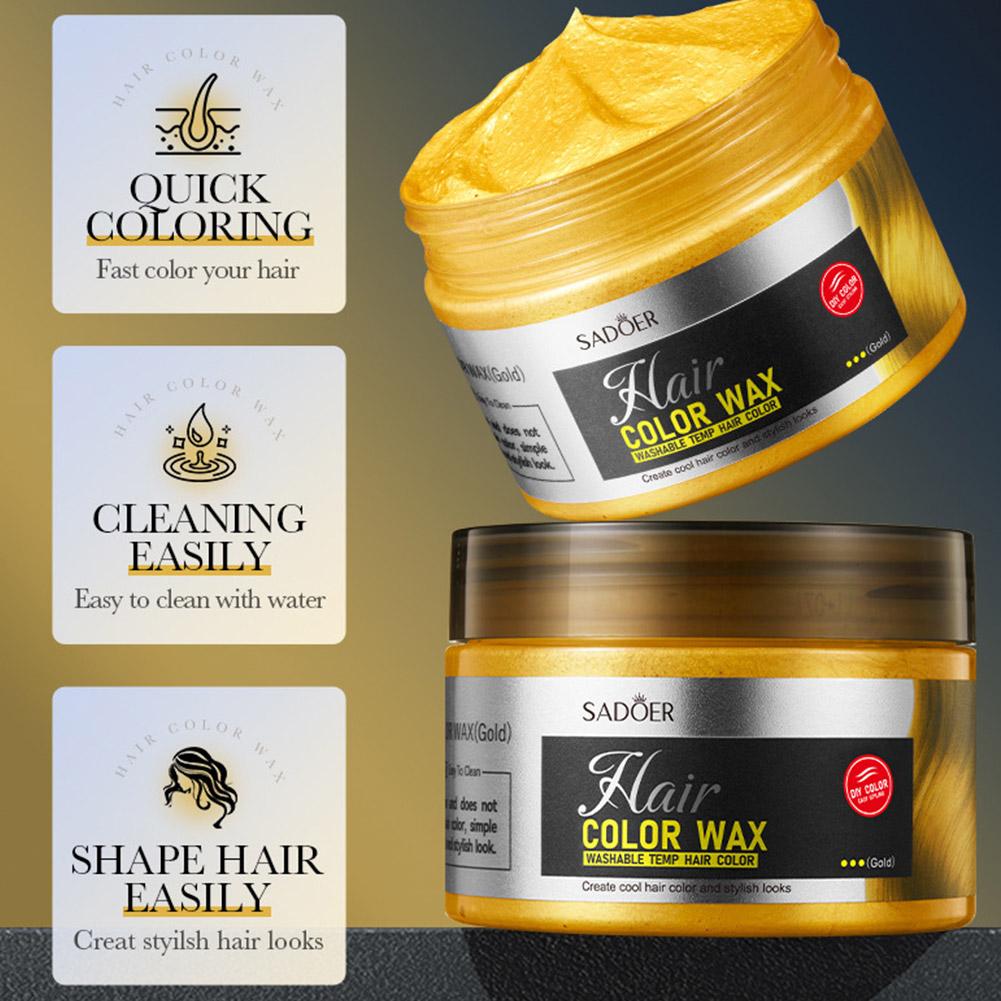 PEWARNA RAMBUT SEKALI PAKAI Warna WAX Styling Tahan Lama | Non Lengket Mudah Dicuci | Temporary Highlight Kerajinan Rambut