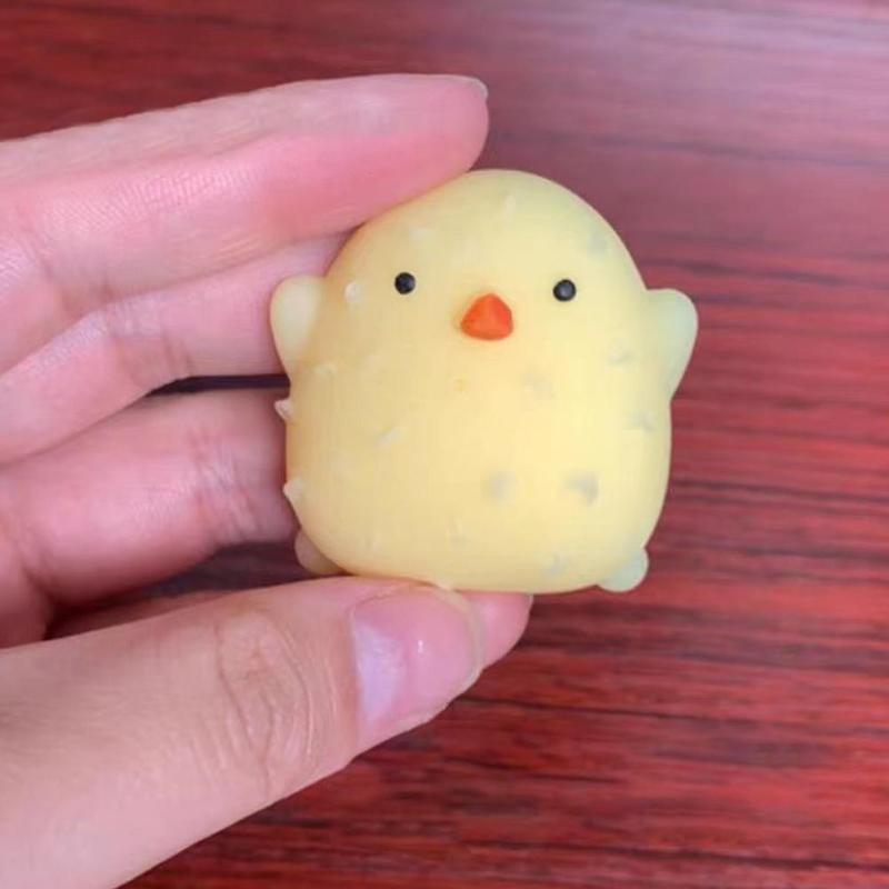 Cute Mini Chick Squeeze Toy Squeeze Bubbles Toys Fidget Toys Pinch Kneading Toy Stress Reliever Toys Kid Party Favor 7