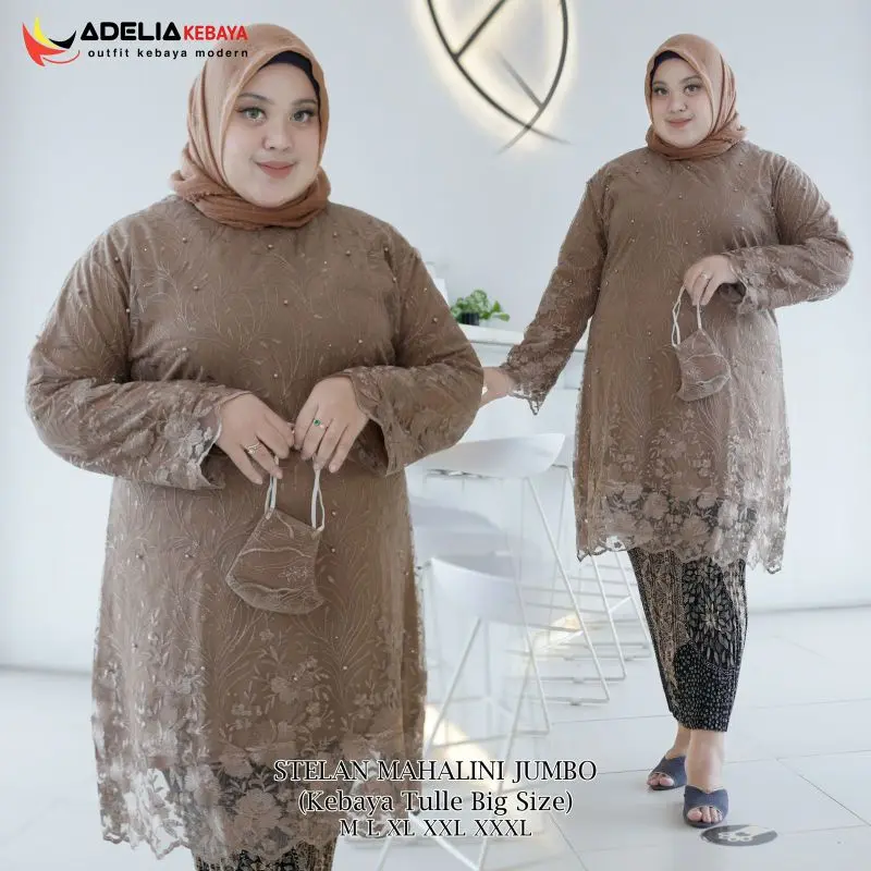 selamat datang di toko aulia kebaya store ( COD ) SET KEBAYA TUNIK MAHALINI JUMBO LD 130 - KEBAYA BIG SIZE TERBARU - OUTFIT PESTA TERBARU KEBAYA YANG COCOK UNTUK ACARA PESTA DAN KONADNGAN Atasan Batik Bawahan Panjang Setelan Wanita Kondangan Wisuda 2
