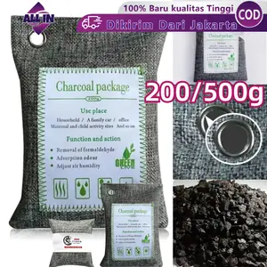 Bungkus Arang Bambu Aktif Untuk Mobil Baru, Menghilangkan Formaldehid Dan Bau Tidak Sedap, Penghilang Bau Dan Pengharum.