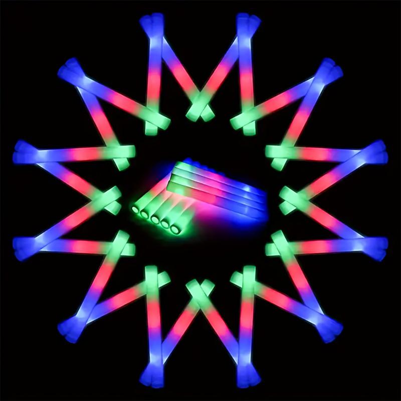 Bulk 52-Pack Colorful LED Light Up Glow Sticks for Raves & Concerts ...