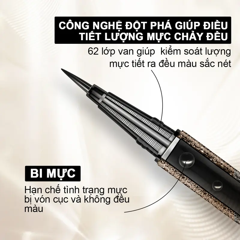 [LIVE] Bút Kẻ Mắt  SACE LADY hỗ trợ Khô nhanh  hỗ trợ Chống nước  hỗ trợ Chống nhòe Trang Điểm Mắt Mực Đen 0.7g kẻ mắt  puco 2