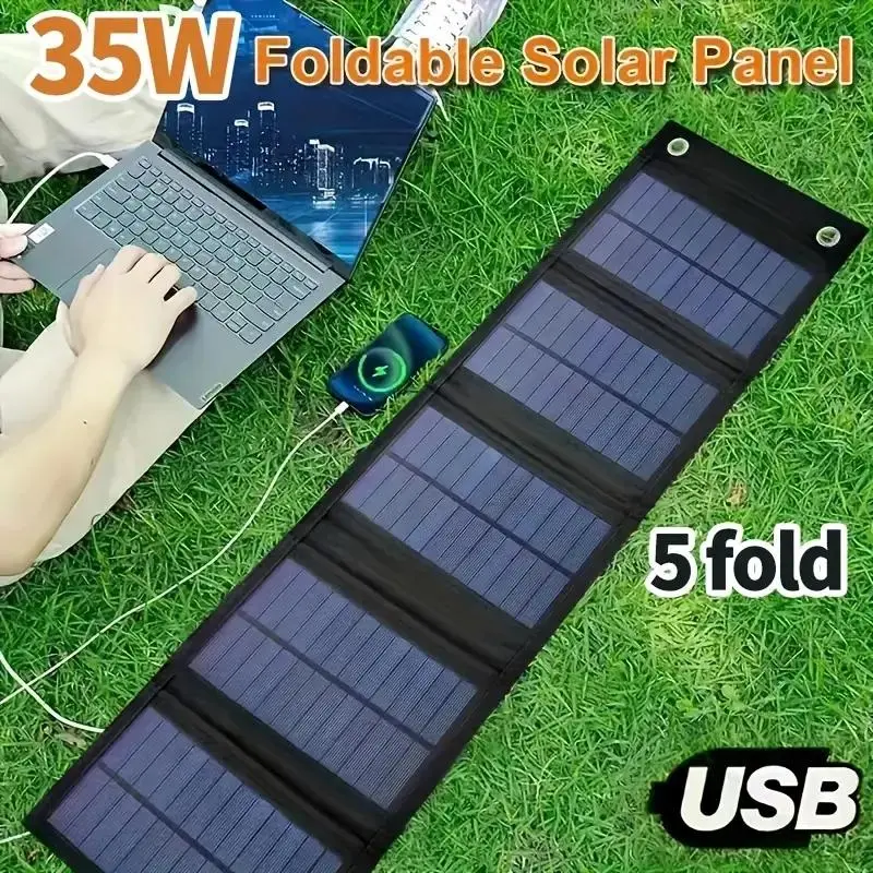 Portable Foldable Solar Panel, Solar Powered Charger, Solar Panel for Portable Power Station, Outdoor Camping RV Travel, Solar Charger