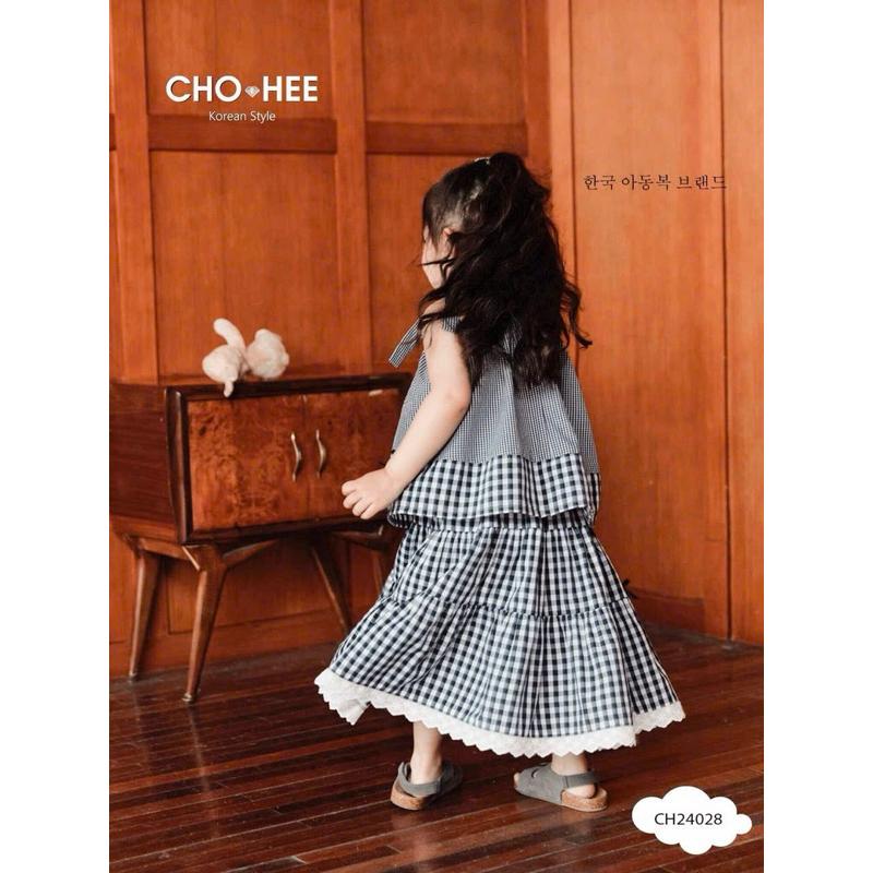Siêu phẩm hè 2025. Set váy bé gái caro siêu hot hit ChoHee 2