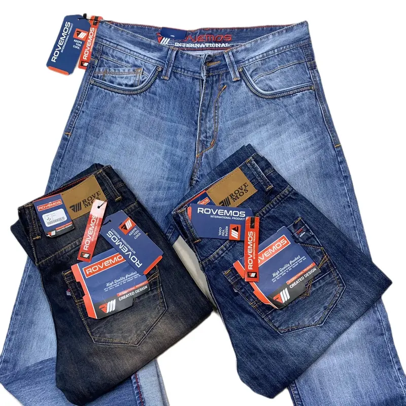 Celana Jeans Pria Panjang Size 28 - 38 Reguler Fit Tebal Lembut Distro Nyaman Dewasa Denim Cowok 3