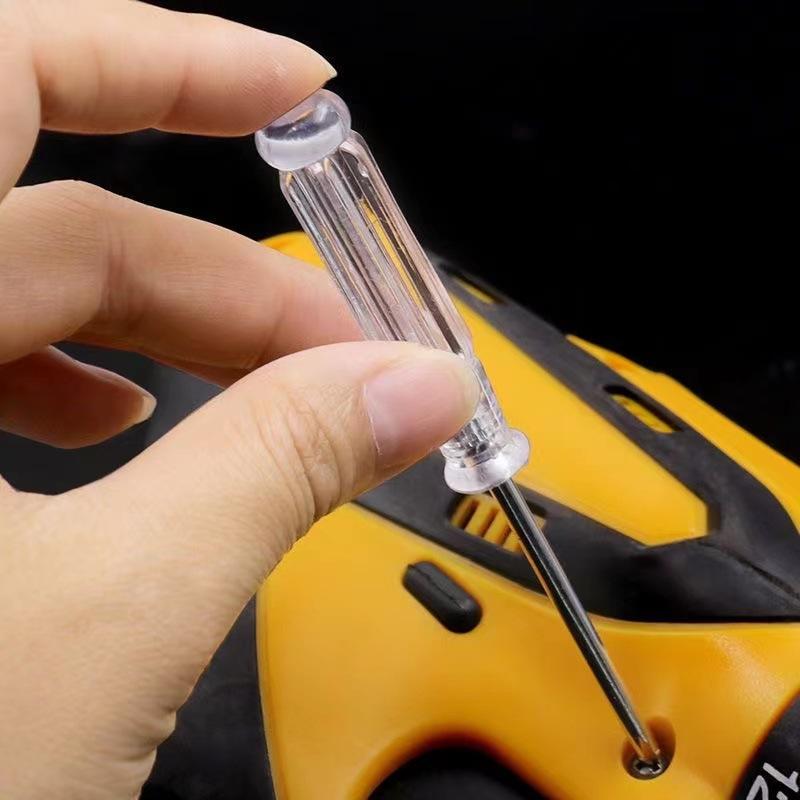 Product Introduction of Mini Screwdriver Crystal Transparent 3.0 Cross One-Word Screwdriver Multifunctional Toy Home Appliance Screwdriver 5