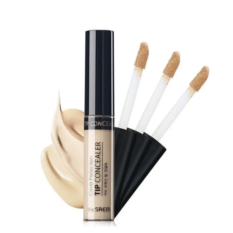 #HOT The SAEM cover perfection tip concealer face cream 6.5ml Foundation Makeup Cosmetic
