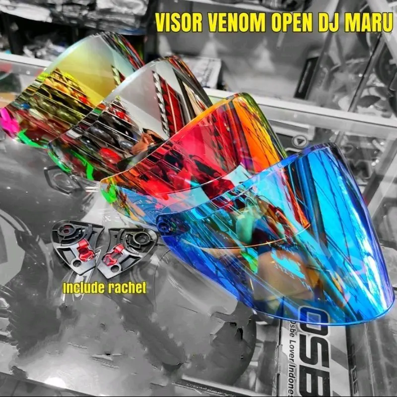 Kaca Visor PNP DJ maru galaxy DJ maxy Centro Gift Sargon R-six xpro Free Stiker