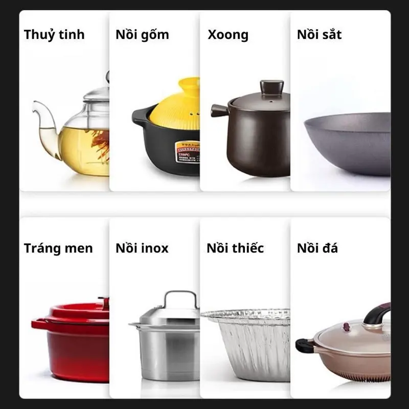 Bếp hồng ngoại cao cấp Chefs Life,Bếp hồng ngoại đa năng công suất cao 3500W, không kén nồi, an toàn khi sử dụng Bếp Điện 2