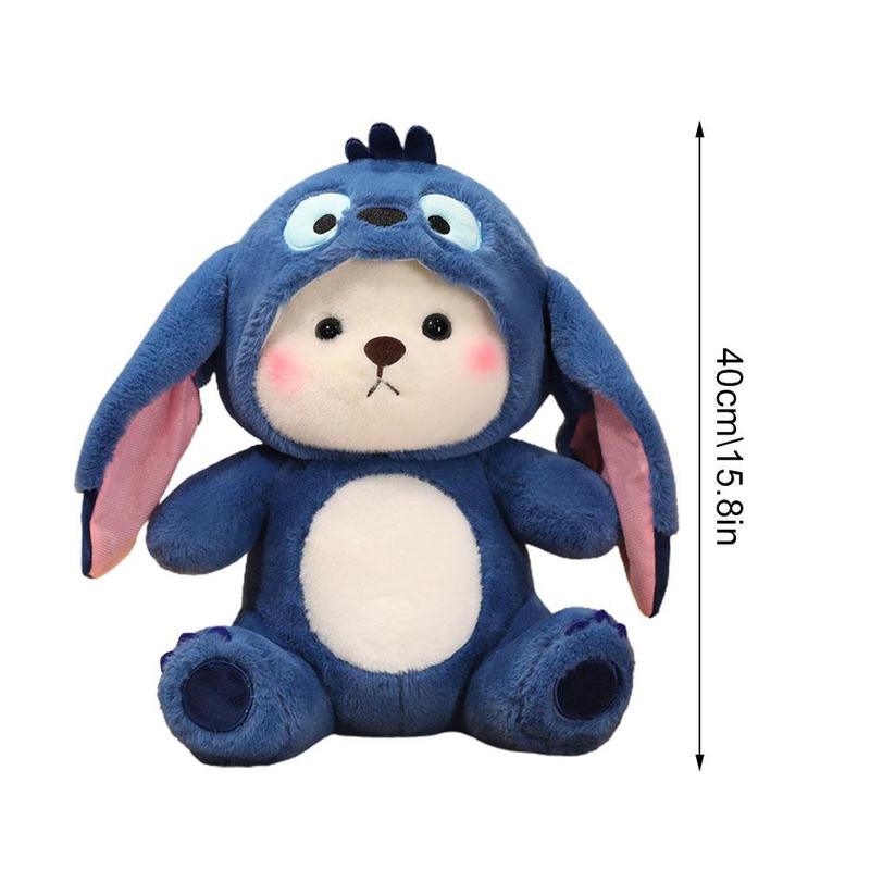Product Introduction of Transforming Stitch Bear Plush Toy - Cute Lina Bear Stuffed Animal, Doll & Dinosaur Panda For K3F4 0