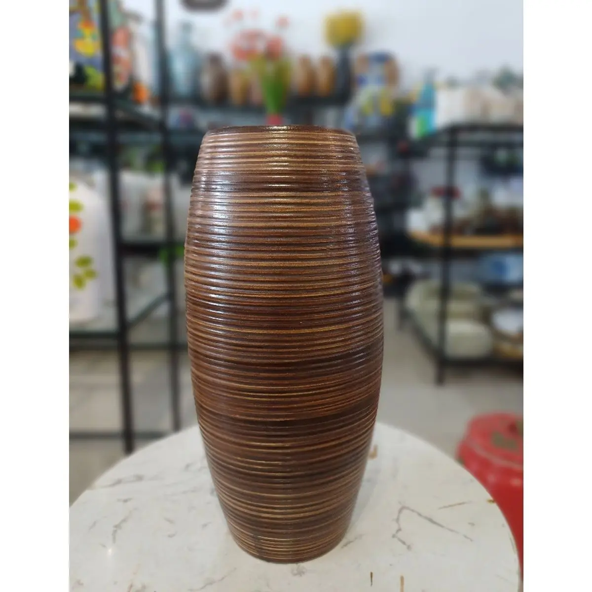 Lọ Cắm Hoa Dáng Bom Cao 30CM Miệng Rộng, Cắm Được Nhiều Loại Hoa Decor