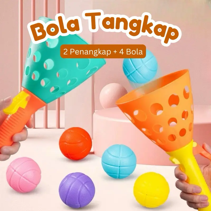 Mainan Anak TANGKAP BOLA / Lempar Tangkap Bola Raket Throw & Catch The Ball 2PLAYER