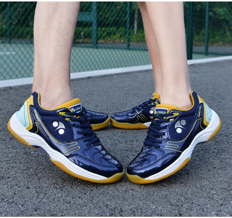 Product Introduction of Professional Badminton Shoes Men's and Women's Wear-Resistant Non-Slip Breathable Student Tennis Shoes Table Tennis Ball Shoes Training Shoes Volleyball Shoes 18