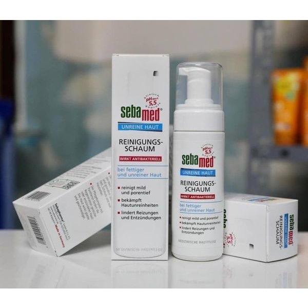 Hàng Đức SỮA RỬA MẶT SEBAMED - CHUYÊN DÙNG CHO DA nhiều dầu, da bị mụn do tuổi dậy thì, mụn nội tiết 1