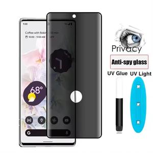 Anti-Spy UV Liquid Curved Full Cover Tempered Glass For Realme 15 14 Pro Plus GT 6T Neo 6 SE 5G Privacy Private Screen Protector